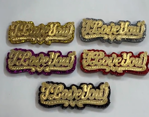 Personalized 14k Gold Overlay Double Any Name Plate Necklace Any Glitter Sparkle Color Onyx Back