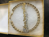 Personalized 14k Gold Overlay GP Any Name Italian CZ Stone Hoop Earrings 3 1/2 inch