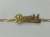 Baby girl/boy Personalized 14K Gold Overly Any Name ID Bracelet Baptsim Christening 5 1/2 Inch/a2