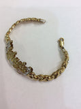 Personalized 14K Gold Overlay Any Double Name Plate XOXO Bracelet/ Huggs and Kisses