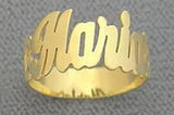 Personalized 14k Gold Plated One Finger Any Name Ring/1