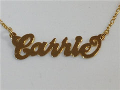 Single Plate Name Necklace