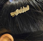 Personalized 14k Gold Plate Any Name Single Plate Hair Clip / Hair accessory
